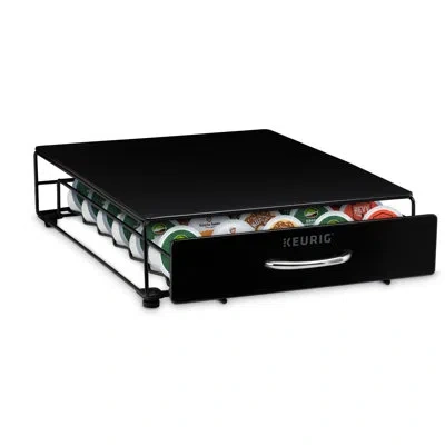 Keurig Under Brewer Storage Drawer, Holds 35 K-cup Pods In Black