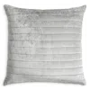 Kevin O'brien Studio Channel Velvet Euro Sham In Grey