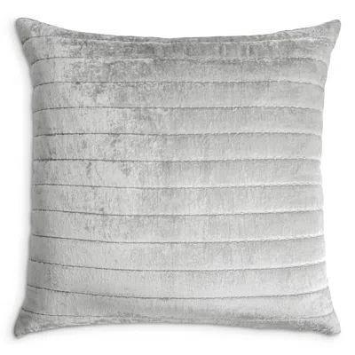 Kevin O'brien Studio Channel Velvet Euro Sham In Grey