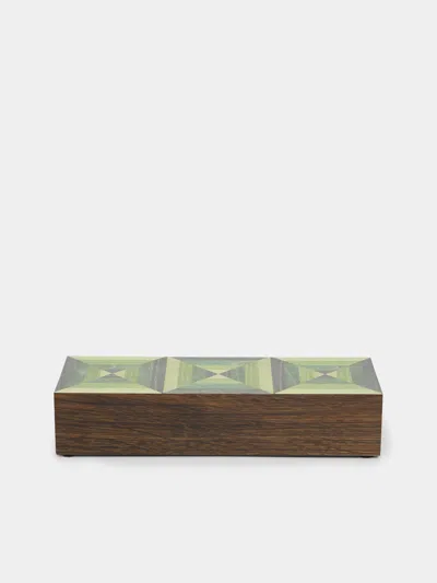 Kevin Stamper Albers Wood Desk Box In Brown
