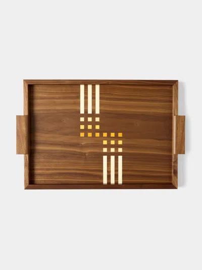 Kevin Stamper Mackintosh Wood Tray (19in/48cm) In Brown