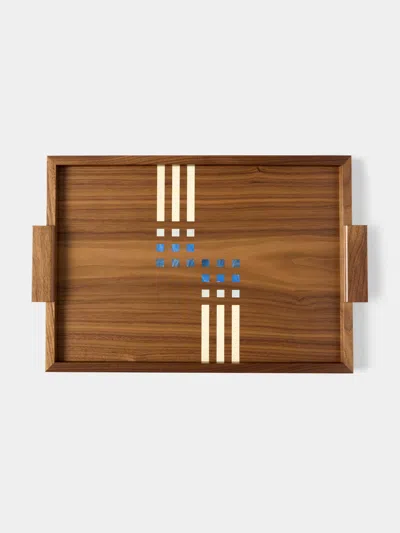 Kevin Stamper Mackintosh Wood Tray (19in/48cm) In Brown