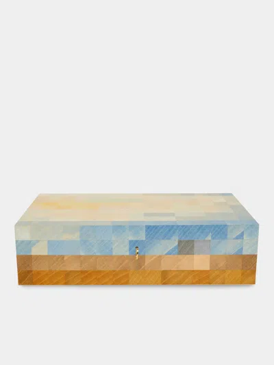 Kevin Stamper Martello Tower Wood Jewelry And Watch Box In Multi