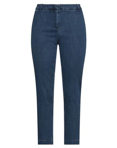 Keyfit Woman Jeans Blue Size 8 Cotton, Elastane