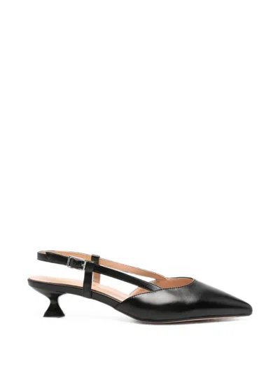 Keys Pointed-toe Slingback Pumps In Black