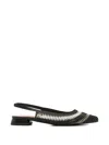 Keys Slingback-strap Pumps In Black