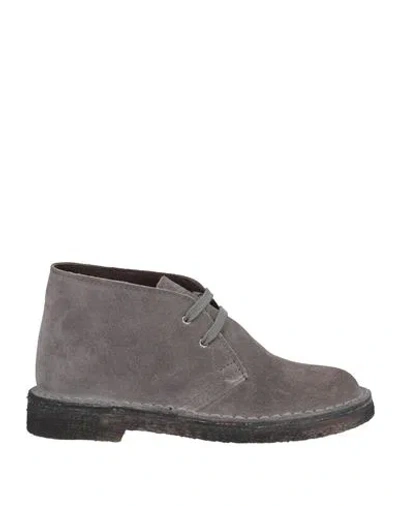 Keys Woman Ankle Boots Grey Size 7 Leather