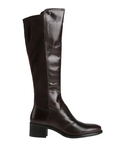 Keys Woman Boot Dark Brown Size 5 Leather