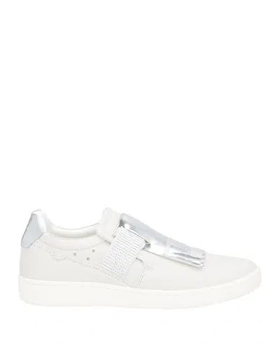 Keys Woman Sneakers Off White Size 8 Leather