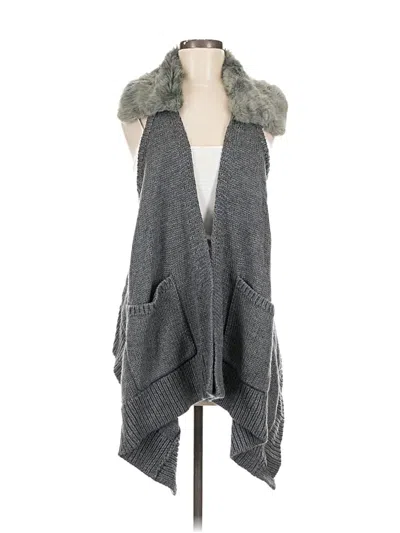 Pre-owned Kf/kaufmanfranco Collective Cardigan Sweater In Gray