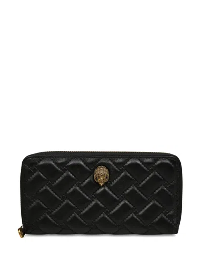 Kg Kurt Geiger Eagle Quilted Zip-around Wallet In Black