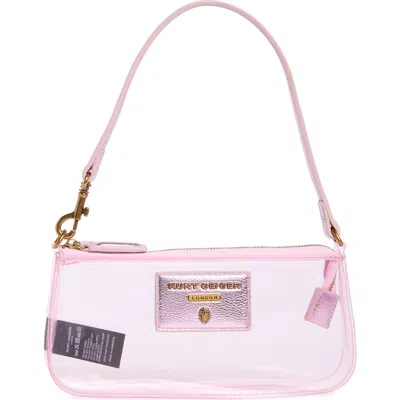 Kg Kurt Geiger Highgate Vinyl Wristlet In Pink