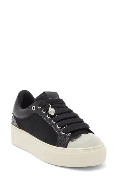 Kg Kurt Geiger Lana Genuine Calf Hair Sneaker In Black