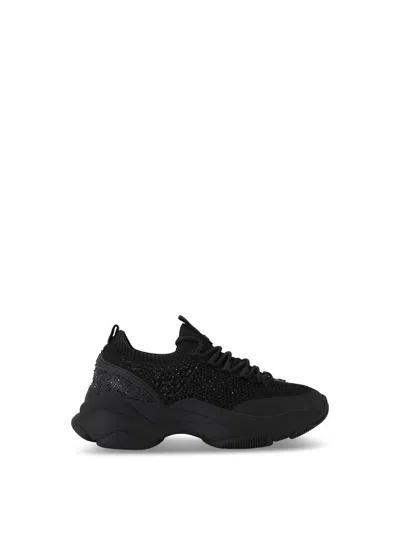 Kg Kurt Geiger Lively Gem Knitted Embellished Trainers In Black