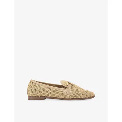 Kg Kurt Geiger Womens Beige Madeline Woven Loafers Eur 36 / 3 Uk In Multi