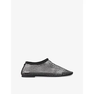 Kg Kurt Geiger Womens Black Marve Mesh Flats Eur 37 / 4 Uk In Multi