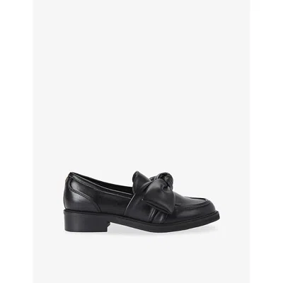 Kg Kurt Geiger Womens Black Maybe Faux-leather Loafers Eur 40 / 7 Uk