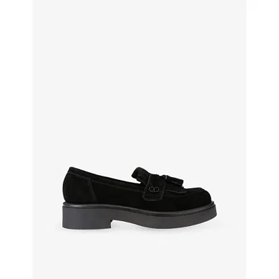 Kg Kurt Geiger Womens  Mylo Suede Loafers In Black