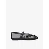 Kg Kurt Geiger Womens Black Nacy Embellished Mesh Pumps Eur 39 / 6 Uk In Black
