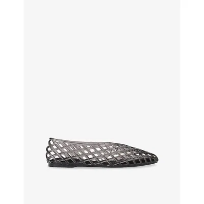 Kg Kurt Geiger Womens Black Nauru Jelly Ballet Flats Eur 40 / 7 Uk