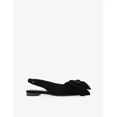 Kg Kurt Geiger Womens  Sophia Flat Velvet Mules In Black