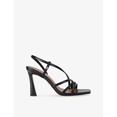 Kg Kurt Geiger Womens Sweetie 95 Strappy Faux-leather Sandals Blac In Black