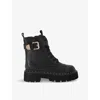 Kg Kurt Geiger Womens Trick Lace-up Faux-leather Ankle Boots Blac In Black