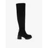 Kg Kurt Geiger Trekker Sock Knee2 In Black