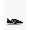 Kg Kurt Geiger Womens  Lavender Woven Low-top Trainers In Black/comb