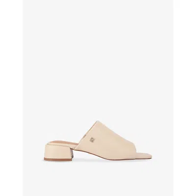 Kg Kurt Geiger Womens  Pamela Faux-leather Heeled Sandals In Bone