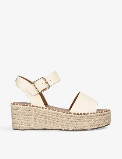 Kg Kurt Geiger Pia Wedge Sandals In Bone