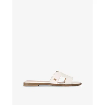 Kg Kurt Geiger Womens  Raven Faux-leather Flat Sandals
