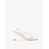 Kg Kurt Geiger Womens  Sierra Faux-leather Heeled Sandals In Bone