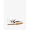 Kg Kurt Geiger Womens  Lavender Woven Low-top Trainers In Bone/comb