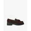 Kg Kurt Geiger Womens Brown Mylo Suede Loafers Eur 39 / 6 Uk In Brown