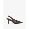 Kg Kurt Geiger Womens Brown Suzie Mesh Courts Eur 39 / 6 Uk In Brown