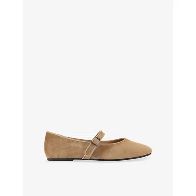 Kg Kurt Geiger Womens Camel Nina Suede Pumps Eur 39 / 6 Uk In Brown