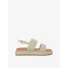 Kg Kurt Geiger Womens  Phoebe Rope Woven Sandals In Gold