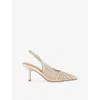 Kg Kurt Geiger Womens Gold Suzie Mesh Courts Eur 39 / 6 Uk In Gold