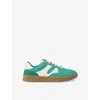 Kg Kurt Geiger Womens  Kindred Faux-suede Low-top Trainers In Green