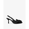 Kg Kurt Geiger Womens Black Ana Velvet Courts Eur 38/5 Uk In Black