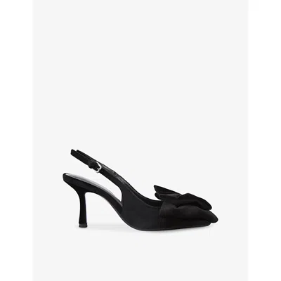 Kg Kurt Geiger Womens Black Ana Velvet Courts Eur 38/5 Uk