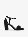 Kg Kurt Geiger Womens Black Faryn Open-toe Woven Heeled Courts In Black