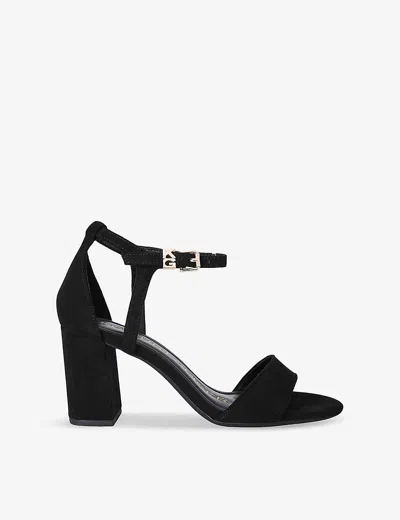 Kg Kurt Geiger Womens Black Faryn Open-toe Woven Heeled Courts