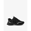 Kg Kurt Geiger Womens  Kelsie Crystal-embellished Faux-leather Low-top Trainers In Black