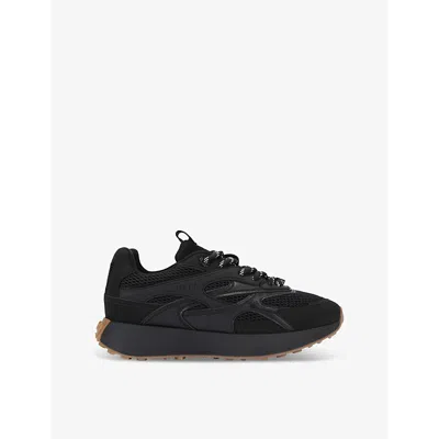 Kg Kurt Geiger Womens Lavish Branded Mesh Low-top Trainers Blac In Black