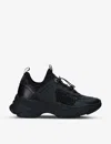 Kg Kurt Geiger Leighton Gem Chunky-soled Crystal-embellished Rubber Trainers In Black