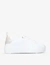 Kg Kurt Geiger Lighter Platform Faux-leather Trainers In Pale Pink