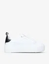 Kg Kurt Geiger Lighter Platform Faux-leather Trainers In White