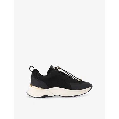 Kg Kurt Geiger Womens Link Toggle Fabric Low-top Trainers Blac In Black